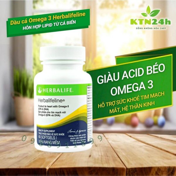 Omega 3 herbalife - herbalifeline thức uống dinh dưỡng cho não bộ và tim mạch