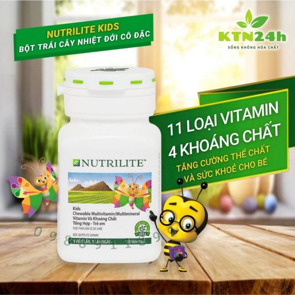 Nutrilite Kid Chewable - vitamin amway cho trẻ em (60 viên/ lọ)