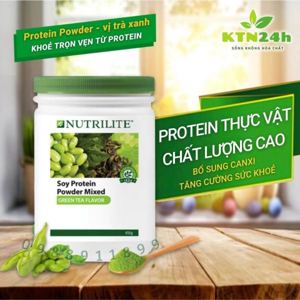 Nutrilite Protein Power vị Trà Xanh – Thực phẩm bổ sung nguồn đạm thực vật tốt cho sức khoẻ