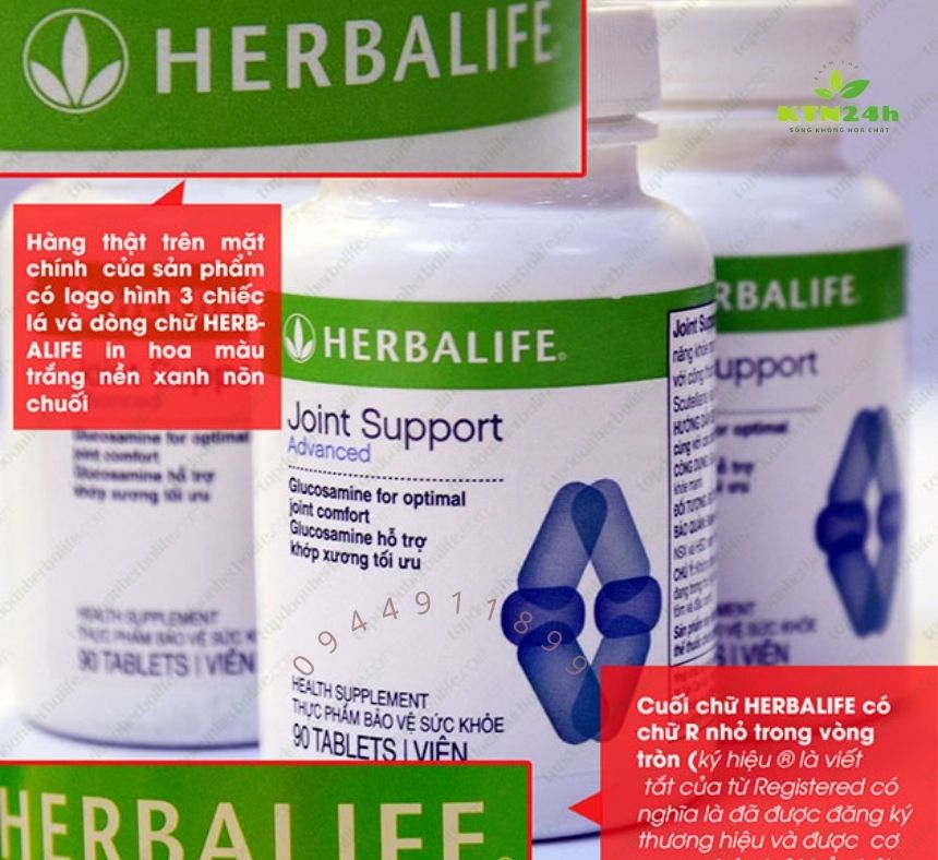 Cách phân biệt Herbalife Joint Support chính hãng